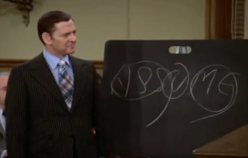 Felix Unger from the Odd Couple shows the word assume makes an ass out of u and me.